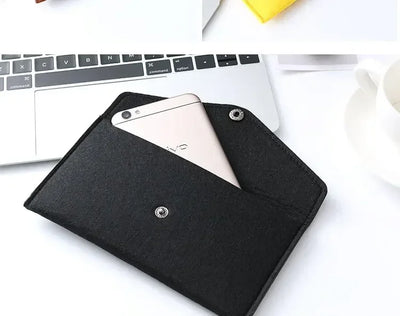 Felt Envelope Mobile Phone Bag Storage Pouch Wallet Credit Card Holder Business Change Purse Bag Thin Wallet Card Holde