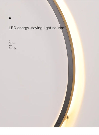Modern Decor LED Wall Lamp  For Bedroom Living Room Home Nordic Design Round Ring Indoor USB Wall Sconce Lighting Fixture