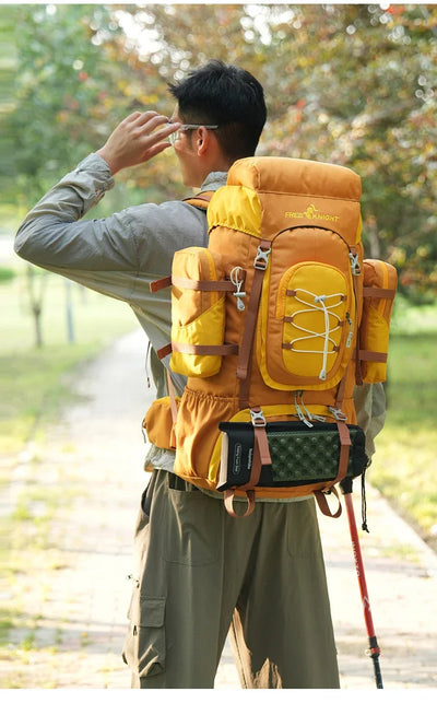 Outdoor Climbing Backpack with Rain Cover Hiking Camping Trekking Outing Bag Large Mountaineering Luggage Sports Rucksack