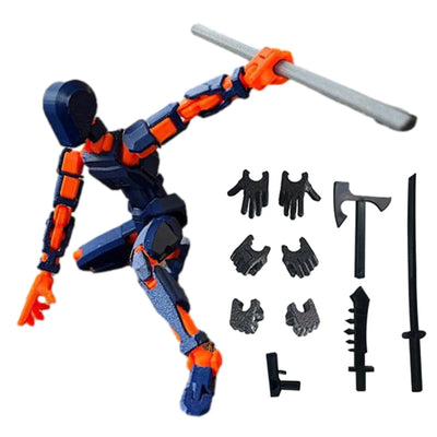 Multi-Jointed Action Figure Movable Shapeshift Robot 3D Printed Mannequin Dummy Figures Toys Kids Adults Parent-children Games