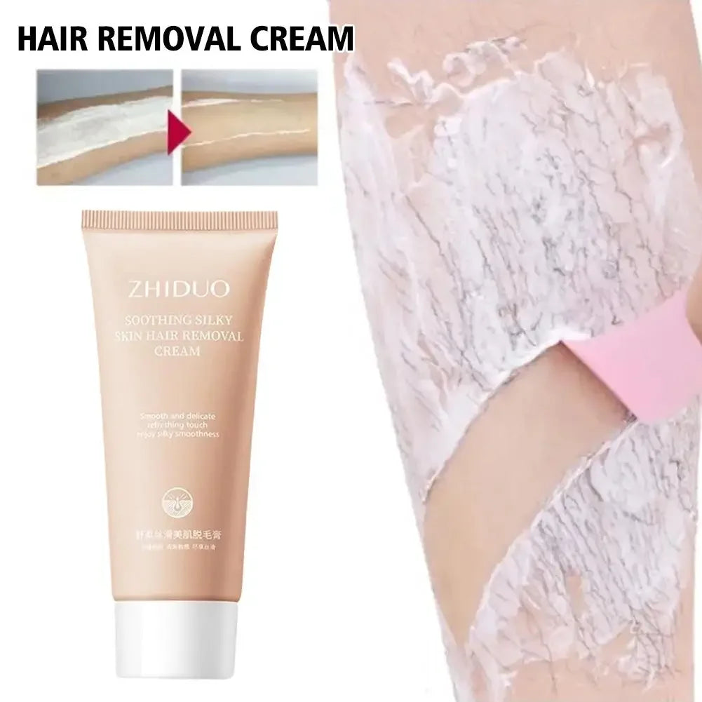 Hair Removal Cream Natural Gentle Soothing Ointment Soften Nourishing Refreshing Skin Women Men Lip Armpit Body Painless