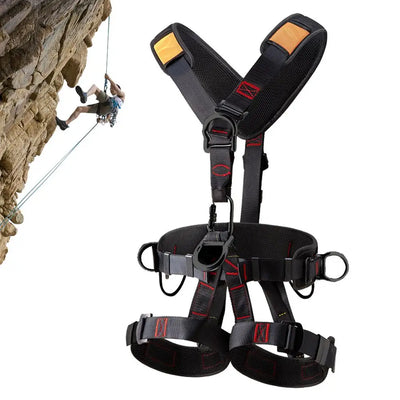 Climbing Harness Five-point Safety Belt With Adjustable Buckles Hunting Harness Fall Harness Detachable For Tree Climbing