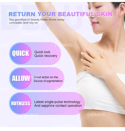 IPL OPT Laser Hair Removel Machine for Women 3 IN 1 ND YAG Q Switch Tattoo Removal Professional RF Face Lift Skin Tight Device