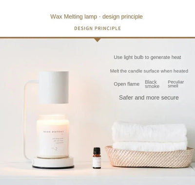 Korean Candle Warmer Lamp Candle Tray  Candle Holder Modern Dimmable Electric Night Light Fragrance Light Desk Decor Lighting