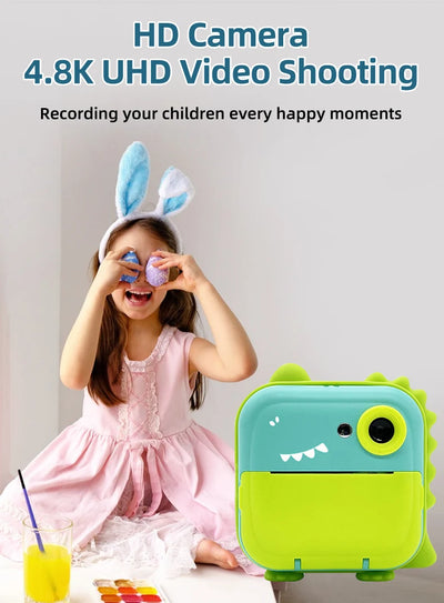 Digital Children Camera For Photography Instant Print Photo Kids Camera Mini Thermal Printer Video Educational Toys Gift