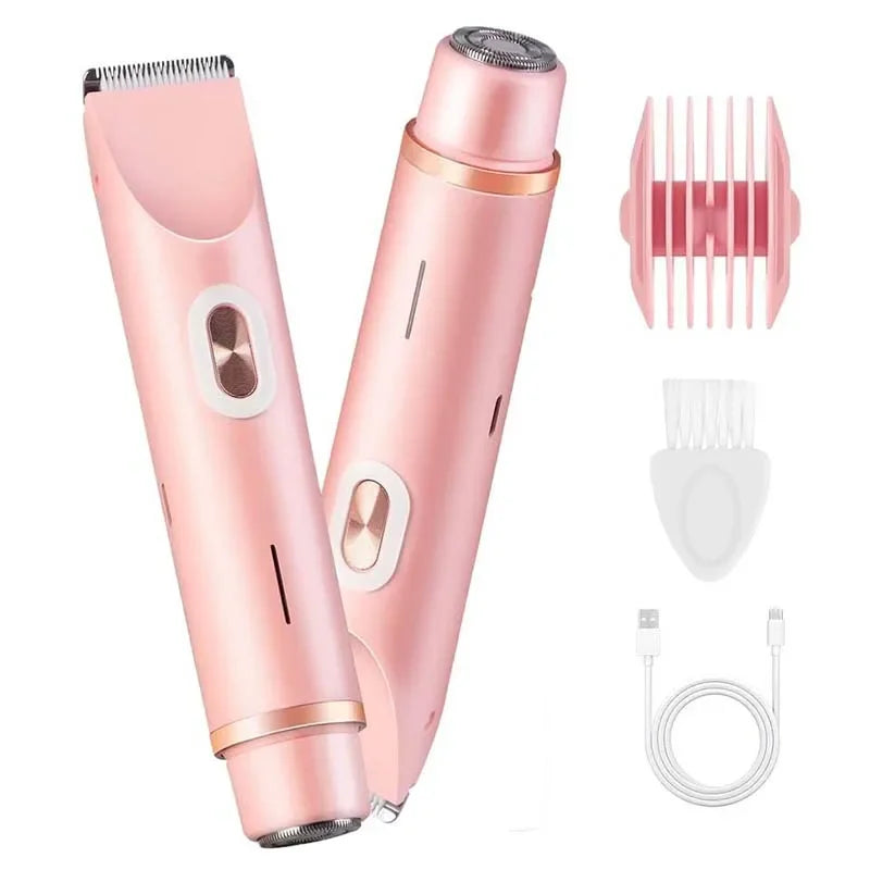 Portable Rechargeable Eepilators For Women - Electric Shaver Doubles As Hair Trimmer For Leg Face Arm