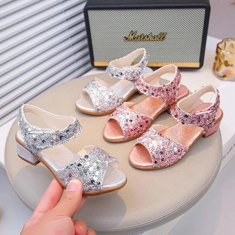 Princess Sandals for Girls | Dance Performance Shoes | Wedding High Heels 2025 Summer New