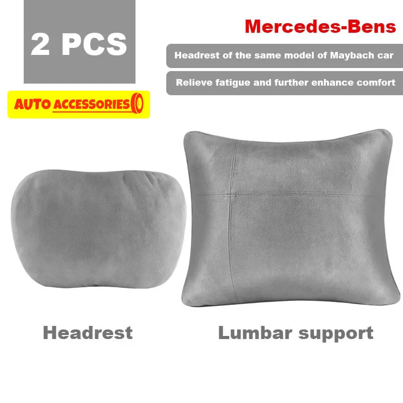 Car Headrest Neck Support Seat / Maybach Design S Class Soft Universal Adjustable Car Pillow Neck Rest Cushion High Quality