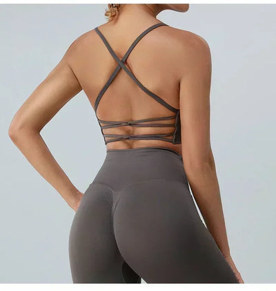 Yoga, Sports, Cycling, Vest, Halter Bra for Women, Seamless Breathable, High-support Sports Bra, Yoga, Running, Gym Exercise