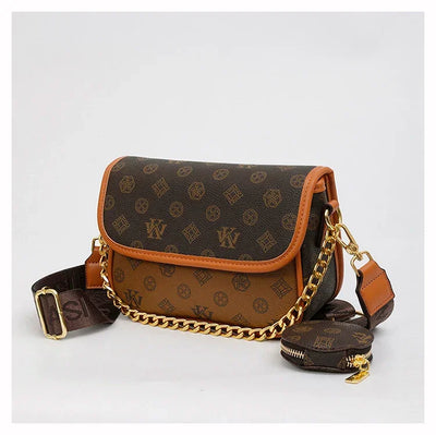 Designer Women's Leather Handbag - Elegant Crossbody Shoulder Messenger Bag Luxury Brand Tote Purse Stylish Ladies