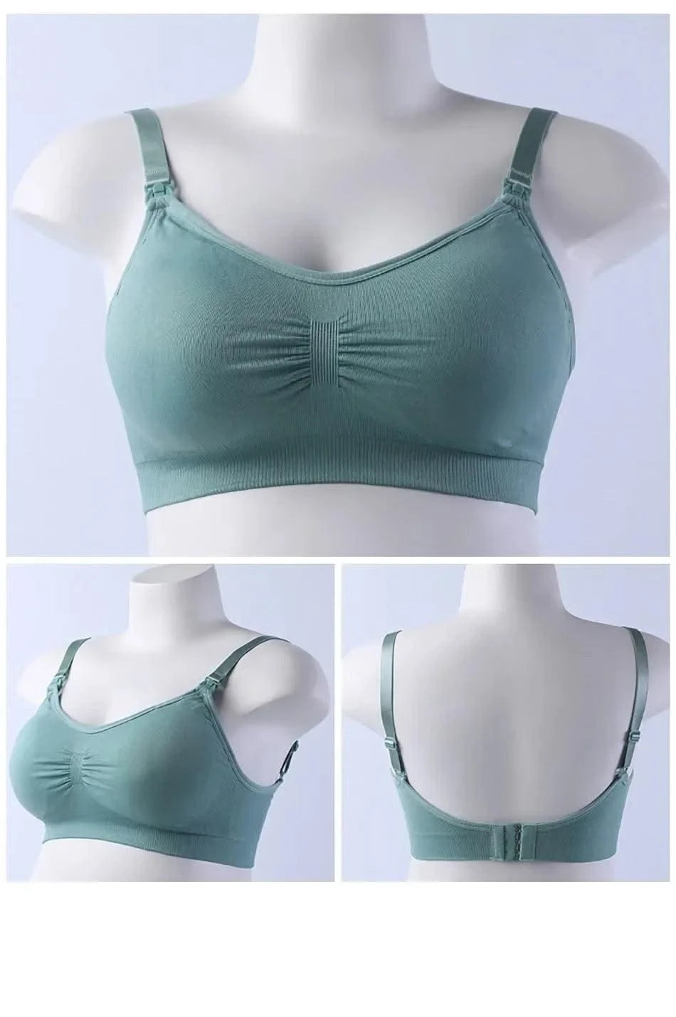 Maternity Nursing Bras Detachable Breathable Breastfeeding Pregnant Women Seamless Underwear Breast Feeding Plus Size Bralette