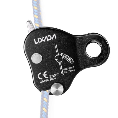 Climbing Ascender Arborist Climbing Rope Protection Belay Device Grip Outdoor Climbing Rigging 8-13MM Rope Mountain Climbing