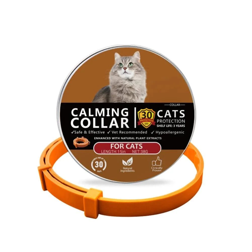 Pet Calming Collar for Dog Cat Waterproof  Adjustable Breakaway Pheromone Collar Reduce Stress Anxiety Relief Collar Pet Supply