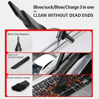 Portable Wireless Car Vacuum – Compact High-Suction Handheld with Blower Function for Easy Car & Small Space Cleaning