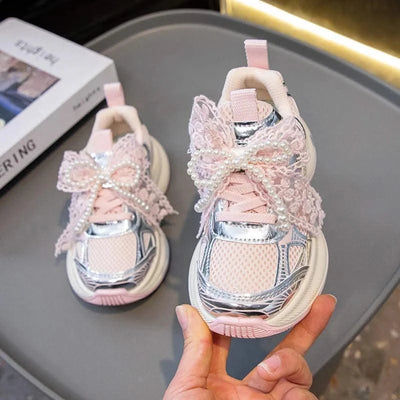 Children Sports Shoes 2025 New Spring Autumn Boys White Shoes Girls Breathable Mesh Casual Soft Sole Sneakers Kids Running Shoes