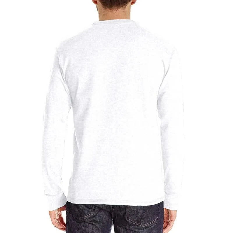 Men's Fashion Casual O Neck Long Sleeve Tops |T-Shirts| Gym | Soccer | Tees | Streetwear | Men & Teenager's Clothing