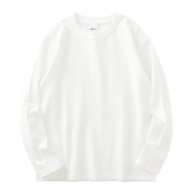 Women T Shirts.100% Cotton Soft.Regular Fit,O-Neck Long Sleeve Tops Tees,Black White