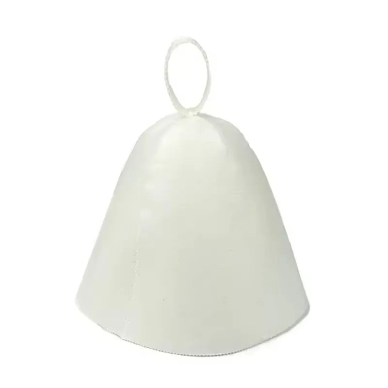 sauna Anti Heat Sauna Hat Thicken Wool Felt Shower Cap Hair Turban Quickly Towel Drying Towel Hats Sauna Bathroom Accessories