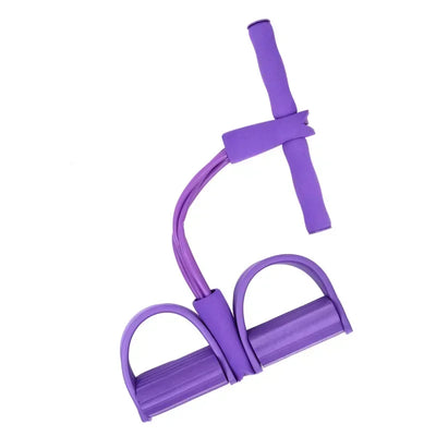 Resistance Bands Elastic Fitness Bands For Sports Exercises At Home Multifunctional  Portable 4 Tube Elastic Pedal Puller