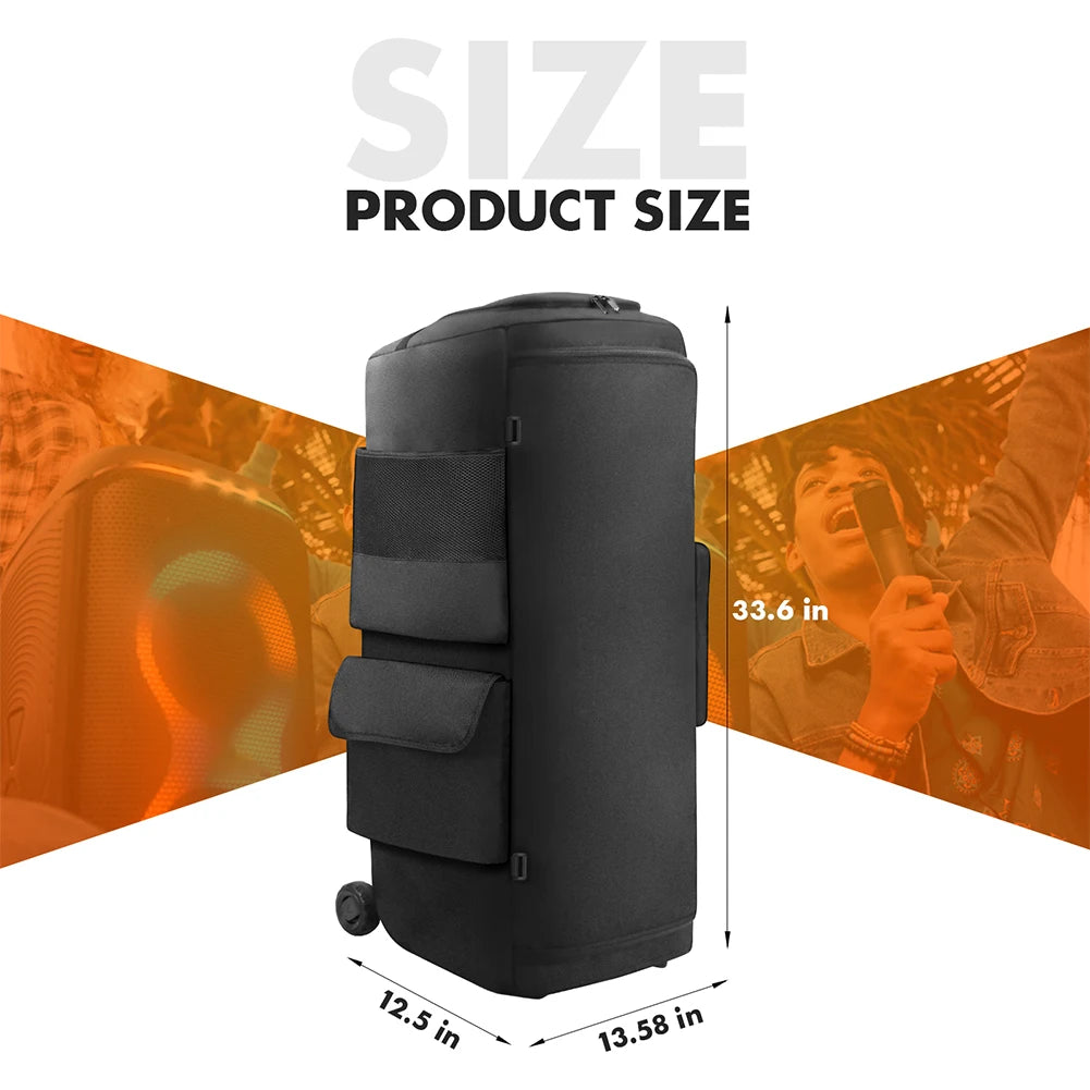 Party Speaker Dust Cover Anti-Slip Padded Speaker Protective Cover Nylon Double-Sided Speaker Storage Bag for JBL Party Box 710