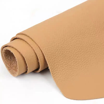 The bedside soft cushion and the entire sofa seat are made of khaki soft cowhide leather, with genuine leather fabric and a whol