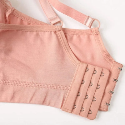 Lace Breastfeeding Maternity Nursing Bra For Pregnant Women Lightly Padded Wireless Adjustable Double Strap Lingerie S-2XL