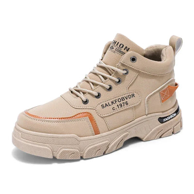 Men's Boots Are Durable, Anti-slip, Fashionable and Trendy New Low-top PU Leather High-quality Outdoor Mountaineering Work Boots