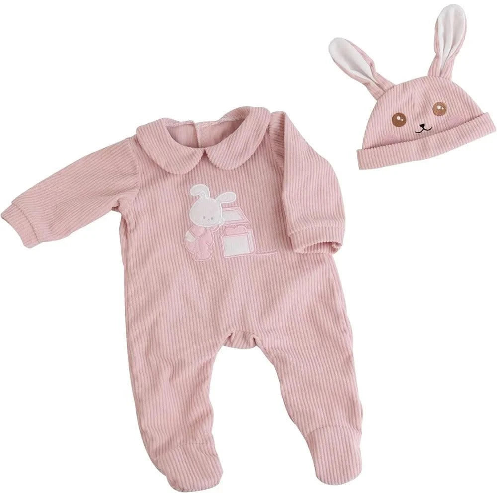 Pink Rabbit 46-50cm Doll Outfits |Silicone Reborn |Designer Baby Dolls Clothes Outfit Accessories