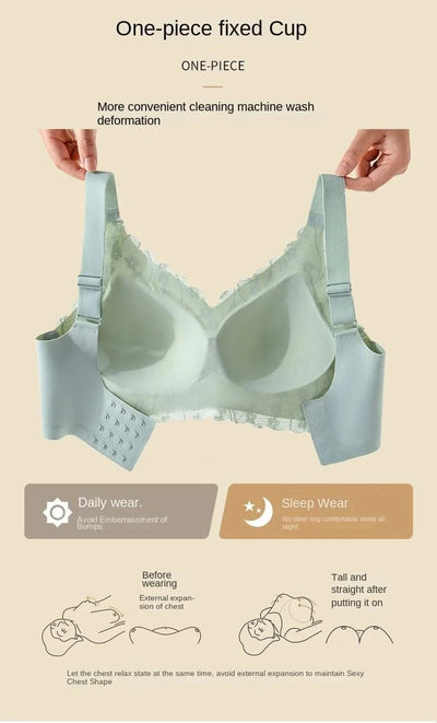 Full Coverage Bra For Plus Size Women With No Underwire Thin Cup Design To Show Cchest Small Help Lift And Prevent Sagging