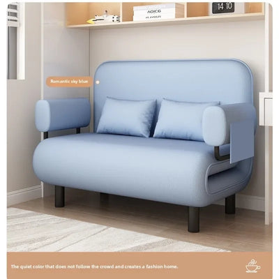 Sofa bed folding dual-purpose small apartment living room Internet celebrity telescopic bed single balcony