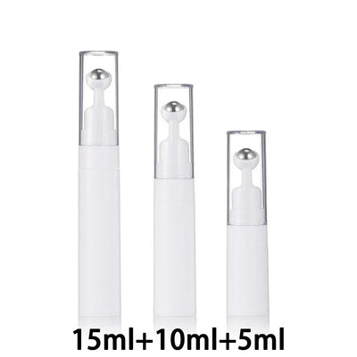 Eye Roller Massage Bottle Eye Cream Applicator with Steel Ball Empty Refillable Lotion Essential Oil Vacuum Travel Container