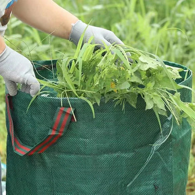 Garden Waste Bag 500L Large Capacity Garden Bag Reusable Waterproof Leaf Sack Weed Trash Can Container for Yard Leaf Storage Bag