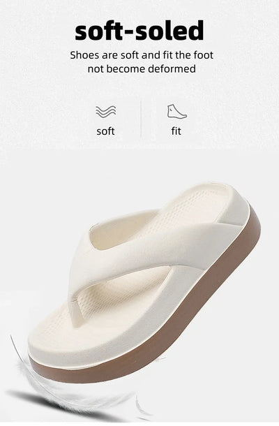 Woman Flip Flops Popular Design Shoes 2025 Trend Casual Platform Sandals Non-slip Outdoor Slippers Unique Features Flat Sandals