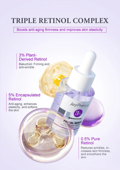 Retinol Anti-Wrinkle Face Serum Collagen Anti-Aging Lifting Firming Hyaluronic Acid Whitening Serum Facial Skin Care