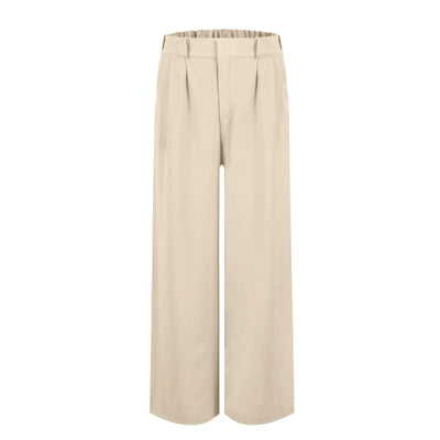 Women's Wide Leg Pants High Elastic Waisted In The Back Business Work Trousers Long Casual Pants Pants for Women Women’s Pants