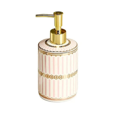 Luxury Ceramic Soap Dispenser Colorful Painted Lightweight Soap Pump Bottle Refillable Empty Liquid Lotion Dispenser Home