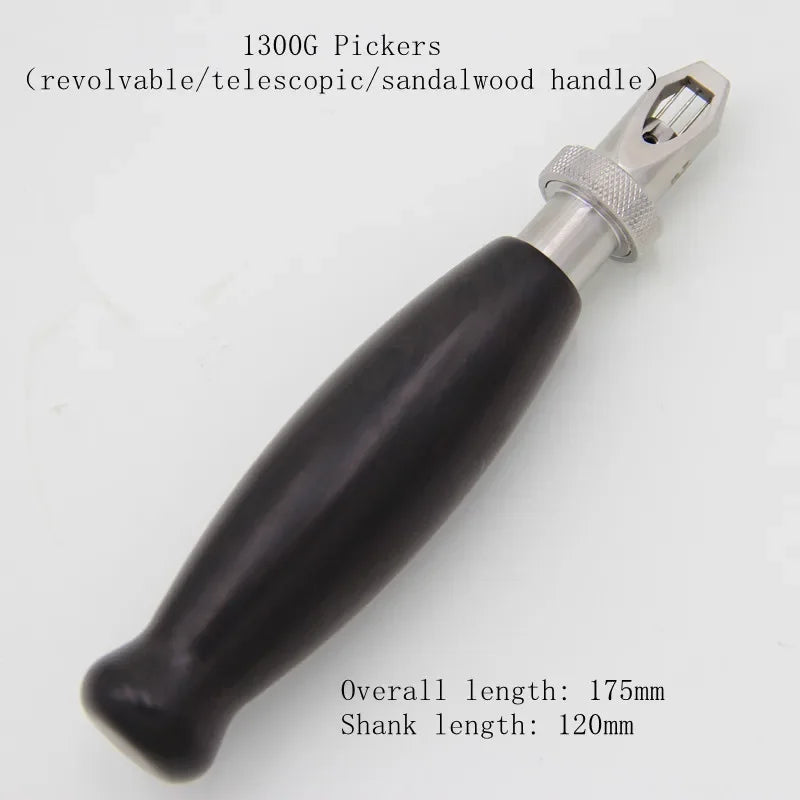 Piano tuning repair tools, pin pliers, pin headers, rotatable, retractable, bendable, gourd-shaped mahogany handle.