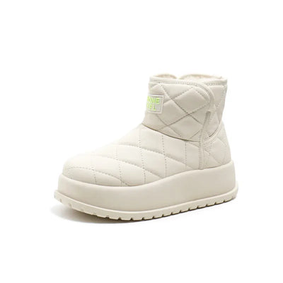 Kalsooni 2024 Winter Velvet Thick Warm Shoes Waterproof Platform Snow Boots for Women