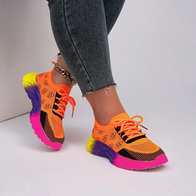 Women's Breathable Mesh Platform Shoes New Increase Height Chunky Sneakers for Women Tenis Outdoor Women's Casual Running Shoes