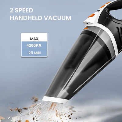 Portable Car Vacuum Cleaner 120w Wireless Lightweight Strong Suction With Lights Small Handheld Vacuum For Car Home Office Pet