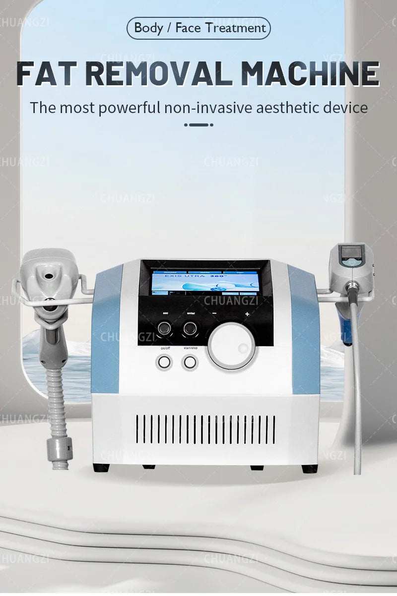 360 Fat Slimming Machine 2 in 1 Monopolar Radiofrequency Facial Rejuvenation and Firming Super Wrinkle Removal Face Lift