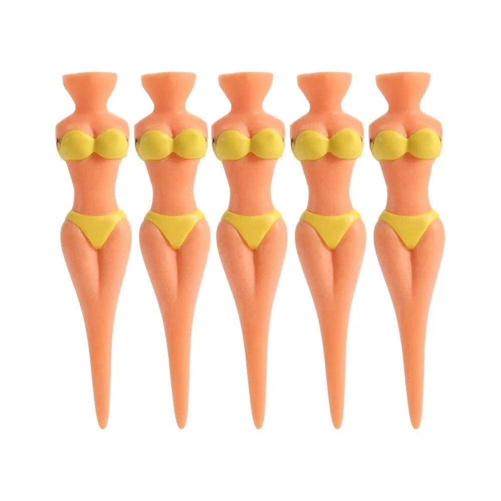 5 Pcs/Lot Women Ball Holder Lady Model Bikini Outdoor Golf Tees Golf Training Golf  Accessories Clubs Tee