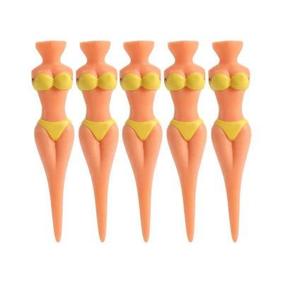 5 Pcs/Lot Women Ball Holder Lady Model Bikini Outdoor Golf Tees Golf Training Golf  Accessories Clubs Tee