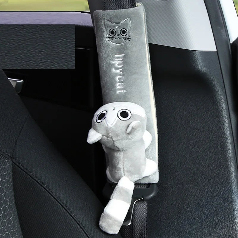 Cute Animal Car Seat Belt Pads Universal Car Seat Shoulder Strap Pad Cushion Cover Car Belt Protector Safety Belt Cover