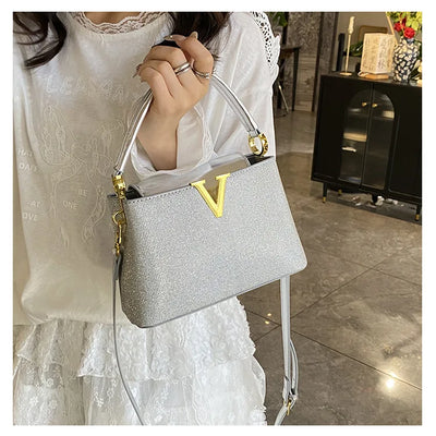 2025 New High-Sense Women's Designer Handbag - Feminine, Versatile, Large Capacity for Work & Crossbody