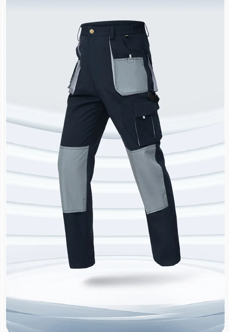 Work Trousers Working Pants For Men Cargo Pants Men Workwear Multi-pocket Outdoor Hiking Joggers Pants Functional Pockets Pants