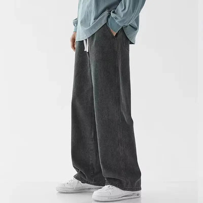 Boyfriend Vintage Fashion Straight Casual Loose Denim Cargo Pants Men Designer  Jeans Streetwear Loose Wide Leg Jeans