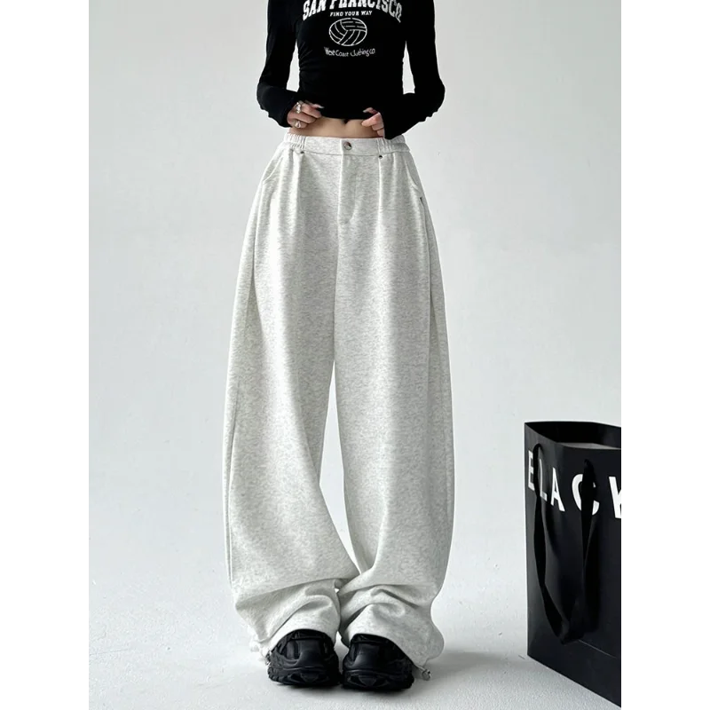 Wide Leg Pants Women's Autumn and Winter New Loose Sports Casual Pants