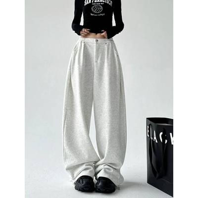 Wide Leg Pants Women's Autumn and Winter New Loose Sports Casual Pants