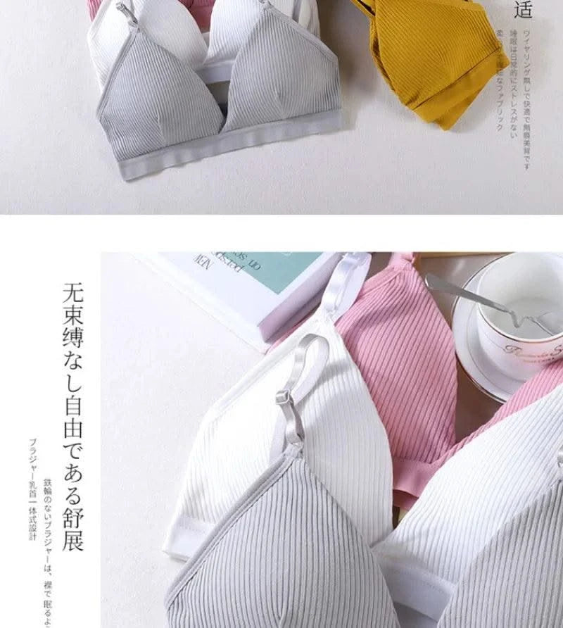 Women Yoga Sports Bras Triangle Cup Underwear